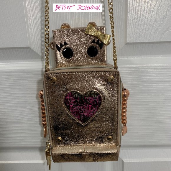 Betsey Johnson Handbags - NWOT  --  Betsey Johnson Kitsch "Love Machine" Robot Bag